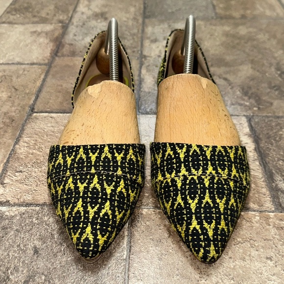 J. Crew Yellow and Black Patterned Flats - Picture 3 of 7